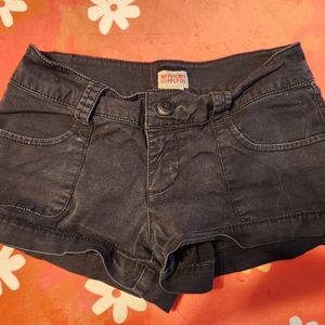 Mossimo Supply Co. Black denim shorts size 1